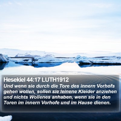 Hesekiel 44:17 LUTH1912 Bible Verse Image