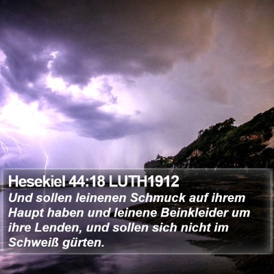 Hesekiel 44:18 LUTH1912 Bible Verse Image