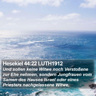 Hesekiel 44:22 LUTH1912 Bible Verse Image