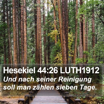 Hesekiel 44:26 LUTH1912 Bible Verse Image