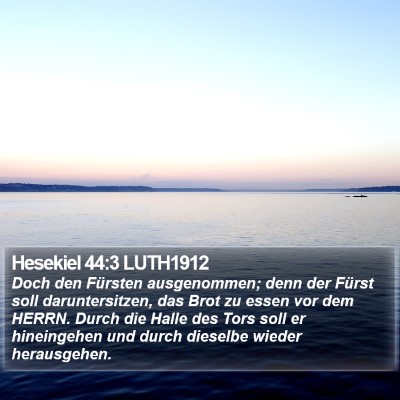 Hesekiel 44:3 LUTH1912 Bible Verse Image