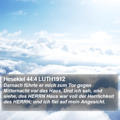 Hesekiel 44:4 LUTH1912 Bible Verse Image