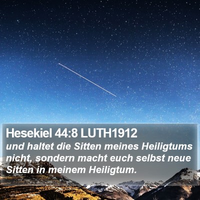 Hesekiel 44:8 LUTH1912 Bible Verse Image