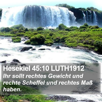 Hesekiel 45:10 LUTH1912 Bible Verse Image