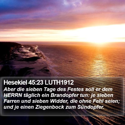 Hesekiel 45:23 LUTH1912 Bible Verse Image