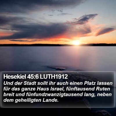 Hesekiel 45:6 LUTH1912 Bible Verse Image