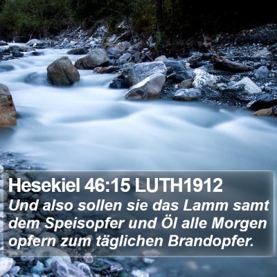Hesekiel 46:15 LUTH1912 Bible Verse Image