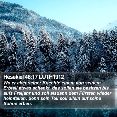 Hesekiel 46:17 LUTH1912 Bible Verse Image