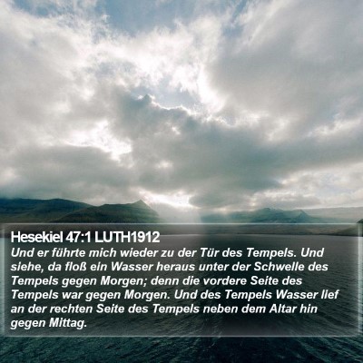 Hesekiel 47:1 LUTH1912 Bible Verse Image