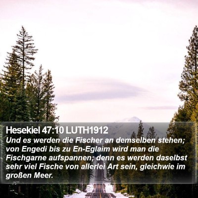 Hesekiel 47:10 LUTH1912 Bible Verse Image