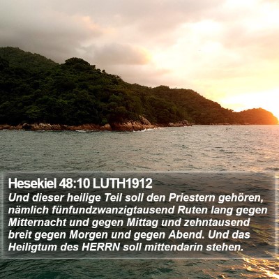 Hesekiel 48:10 LUTH1912 Bible Verse Image