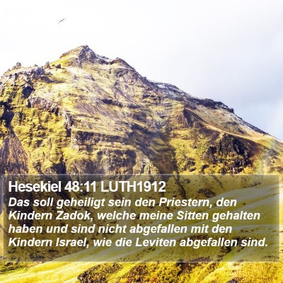 Hesekiel 48:11 LUTH1912 Bible Verse Image