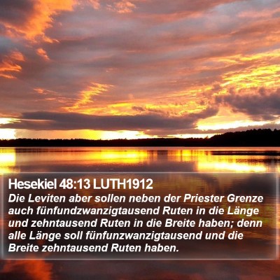Hesekiel 48:13 LUTH1912 Bible Verse Image