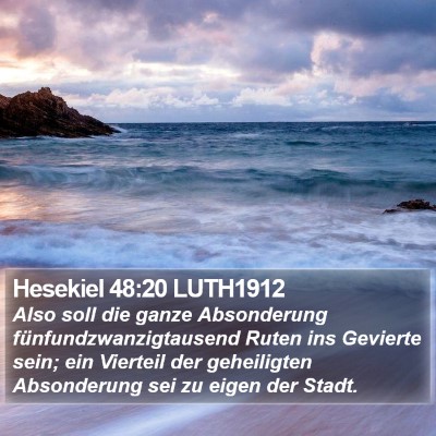 Hesekiel 48:20 LUTH1912 Bible Verse Image