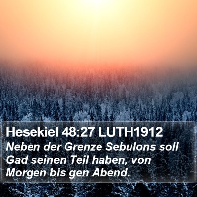 Hesekiel 48:27 LUTH1912 Bible Verse Image