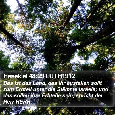 Hesekiel 48:29 LUTH1912 Bible Verse Image