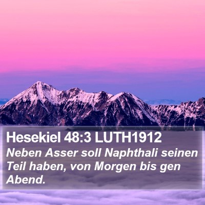 Hesekiel 48:3 LUTH1912 Bible Verse Image