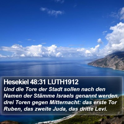 Hesekiel 48:31 LUTH1912 Bible Verse Image
