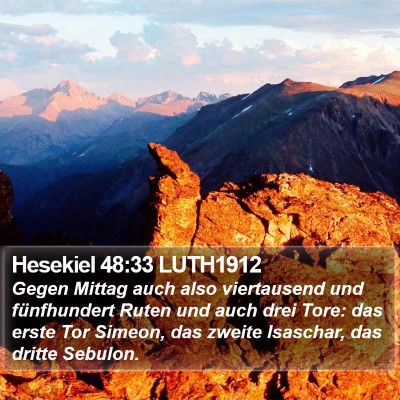 Hesekiel 48:33 LUTH1912 Bible Verse Image