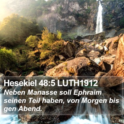Hesekiel 48:5 LUTH1912 Bible Verse Image