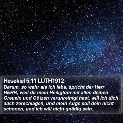 Hesekiel 5:11 LUTH1912 Bible Verse Image