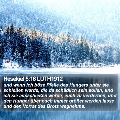 Hesekiel 5:16 LUTH1912 Bible Verse Image