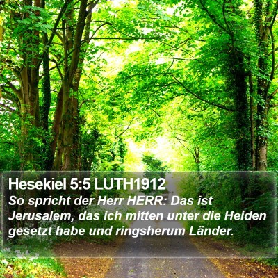 Hesekiel 5:5 LUTH1912 Bible Verse Image