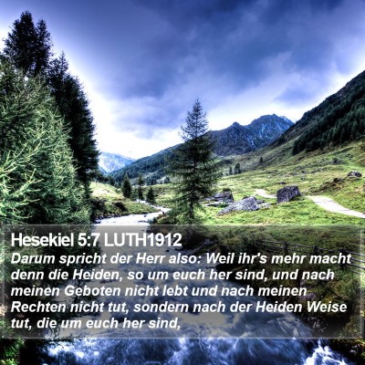 Hesekiel 5:7 LUTH1912 Bible Verse Image
