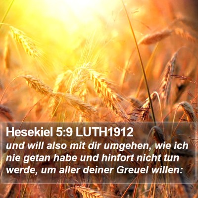 Hesekiel 5:9 LUTH1912 Bible Verse Image