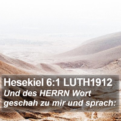 Hesekiel 6:1 LUTH1912 Bible Verse Image