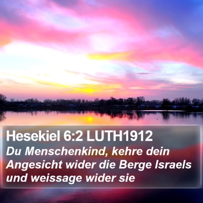 Hesekiel 6:2 LUTH1912 Bible Verse Image
