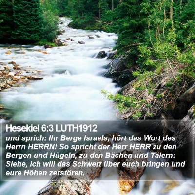 Hesekiel 6:3 LUTH1912 Bible Verse Image