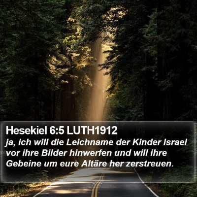 Hesekiel 6:5 LUTH1912 Bible Verse Image