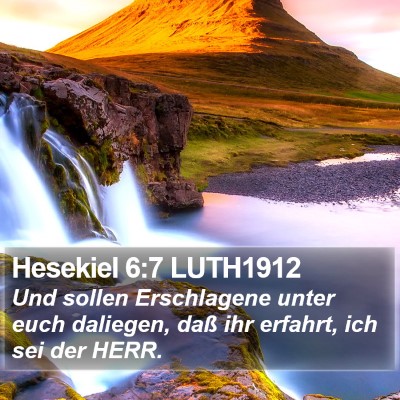 Hesekiel 6:7 LUTH1912 Bible Verse Image