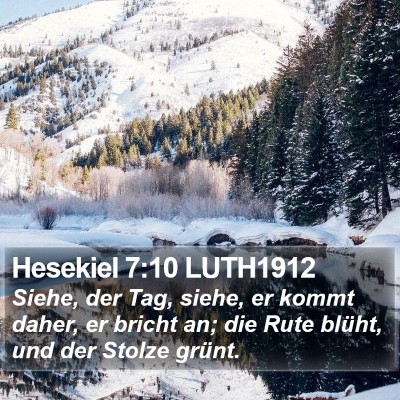 Hesekiel 7:10 LUTH1912 Bible Verse Image