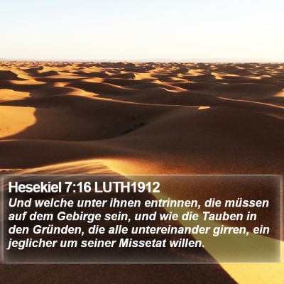 Hesekiel 7:16 LUTH1912 Bible Verse Image
