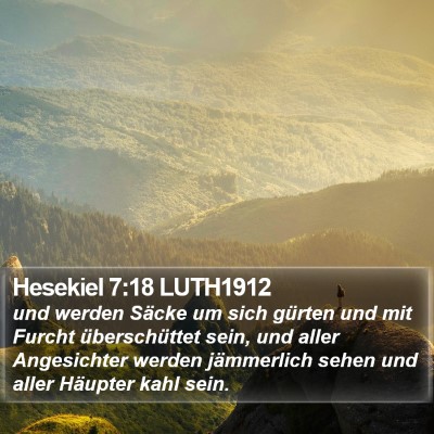 Hesekiel 7:18 LUTH1912 Bible Verse Image