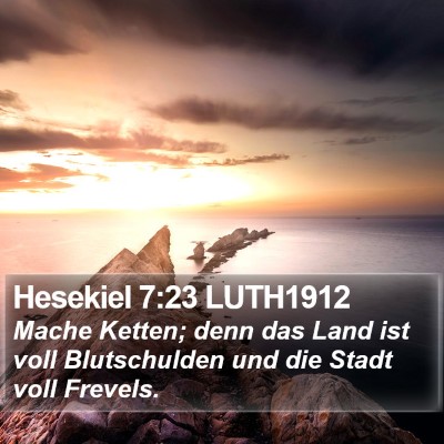 Hesekiel 7:23 LUTH1912 Bible Verse Image