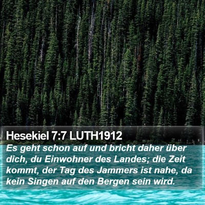 Hesekiel 7:7 LUTH1912 Bible Verse Image