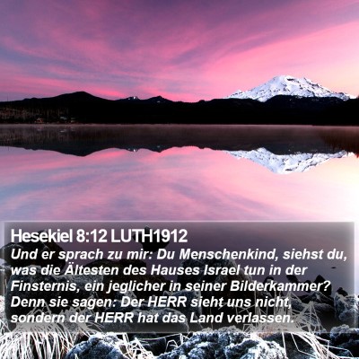 Hesekiel 8:12 LUTH1912 Bible Verse Image