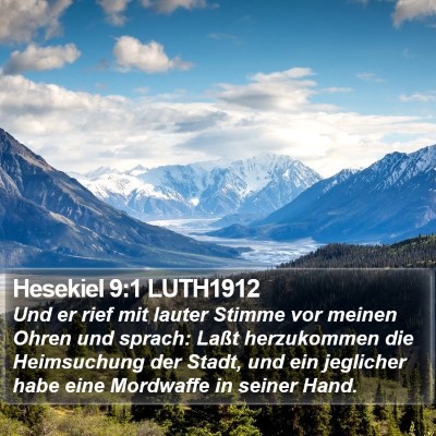Hesekiel 9:1 LUTH1912 Bible Verse Image