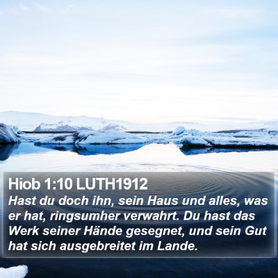 Hiob 1:10 LUTH1912 Bible Verse Image