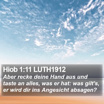 Hiob 1:11 LUTH1912 Bible Verse Image