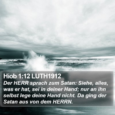 Hiob 1:12 LUTH1912 Bible Verse Image