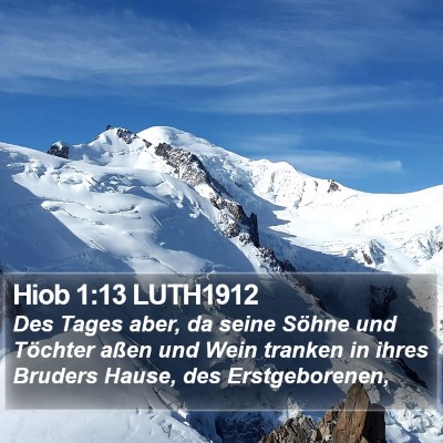 Hiob 1:13 LUTH1912 Bible Verse Image