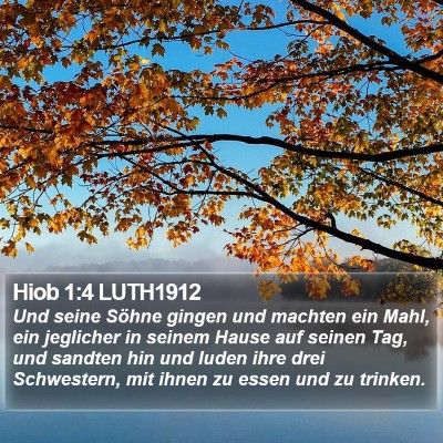 Hiob 1:4 LUTH1912 Bible Verse Image