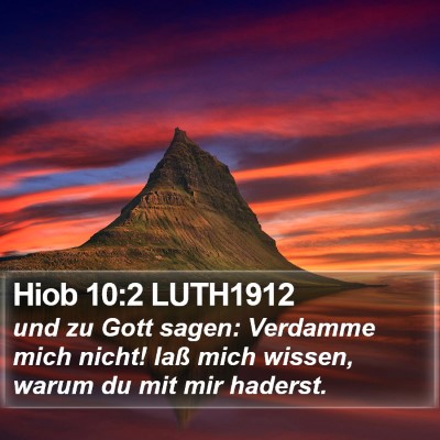 Hiob 10:2 LUTH1912 Bible Verse Image