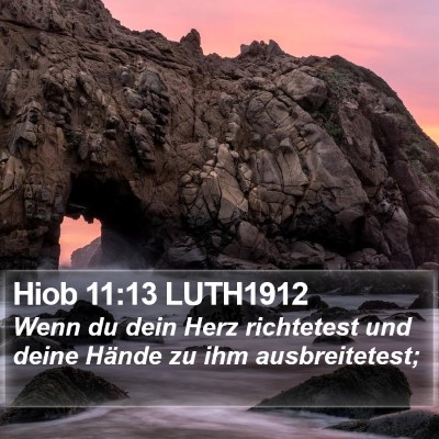 Hiob 11:13 LUTH1912 Bible Verse Image