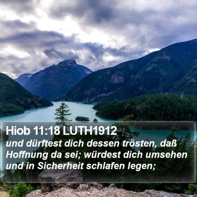 Hiob 11:18 LUTH1912 Bible Verse Image