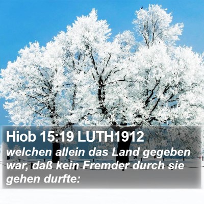 Hiob 15:19 LUTH1912 Bible Verse Image
